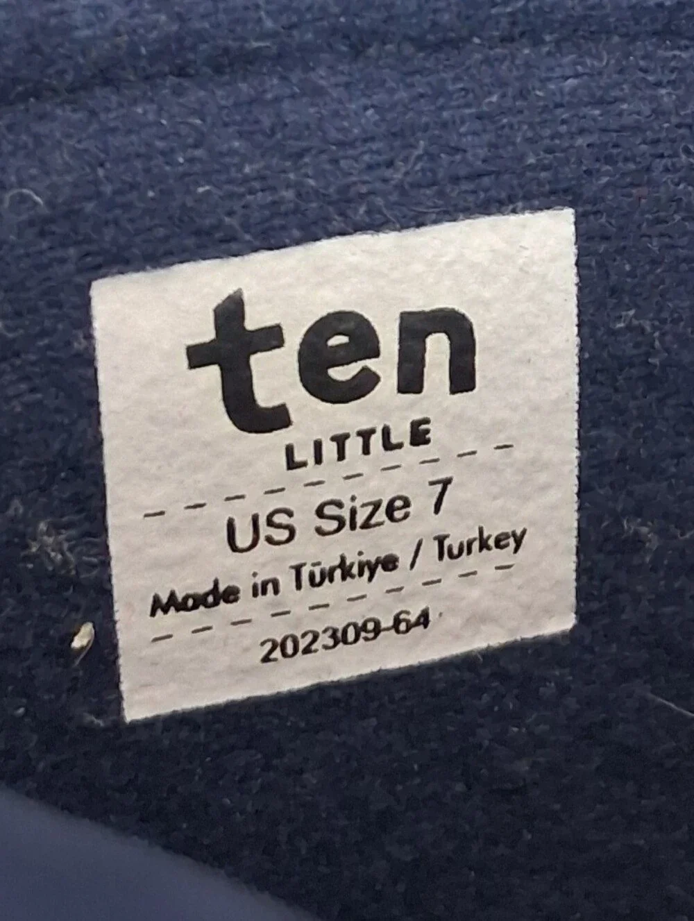 Ten Little Toddler Navy Blue Snow Boots 7C